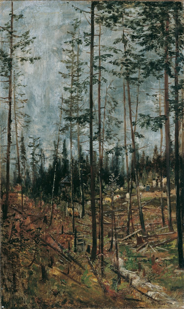 Waldschlag bei Gödöllö av Theodor von Hormann