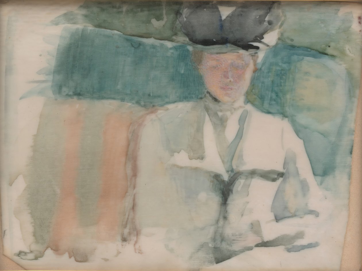 Portrett av en dame, ca. 1898. av Theodora W. Thayer