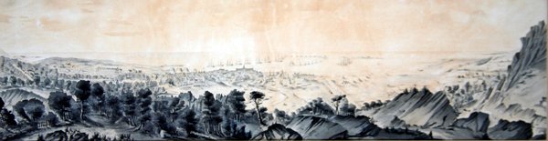 Utsikt fra Roule Mountain, Cherbourg av Theodore Achille Dumoncel