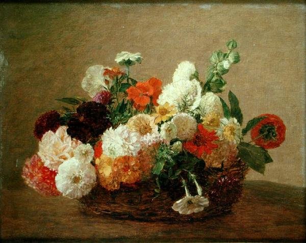 Stilleben med blomster av Theodore Fantin Latour