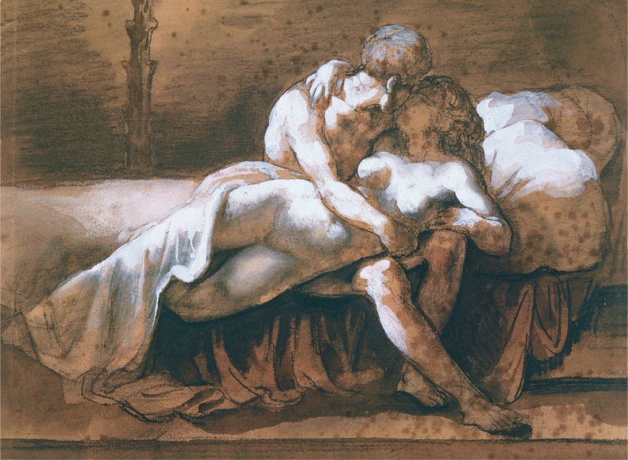 Kysset av Theodore Gericault
