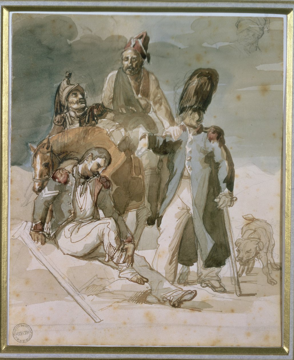 Episode fra Napoleons retrett fra Russland i 1812 av Theodore Gericault