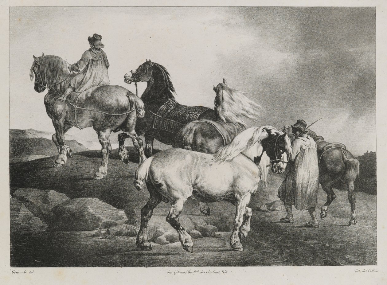Hester ble ført til messen, 1822 av Theodore Gericault