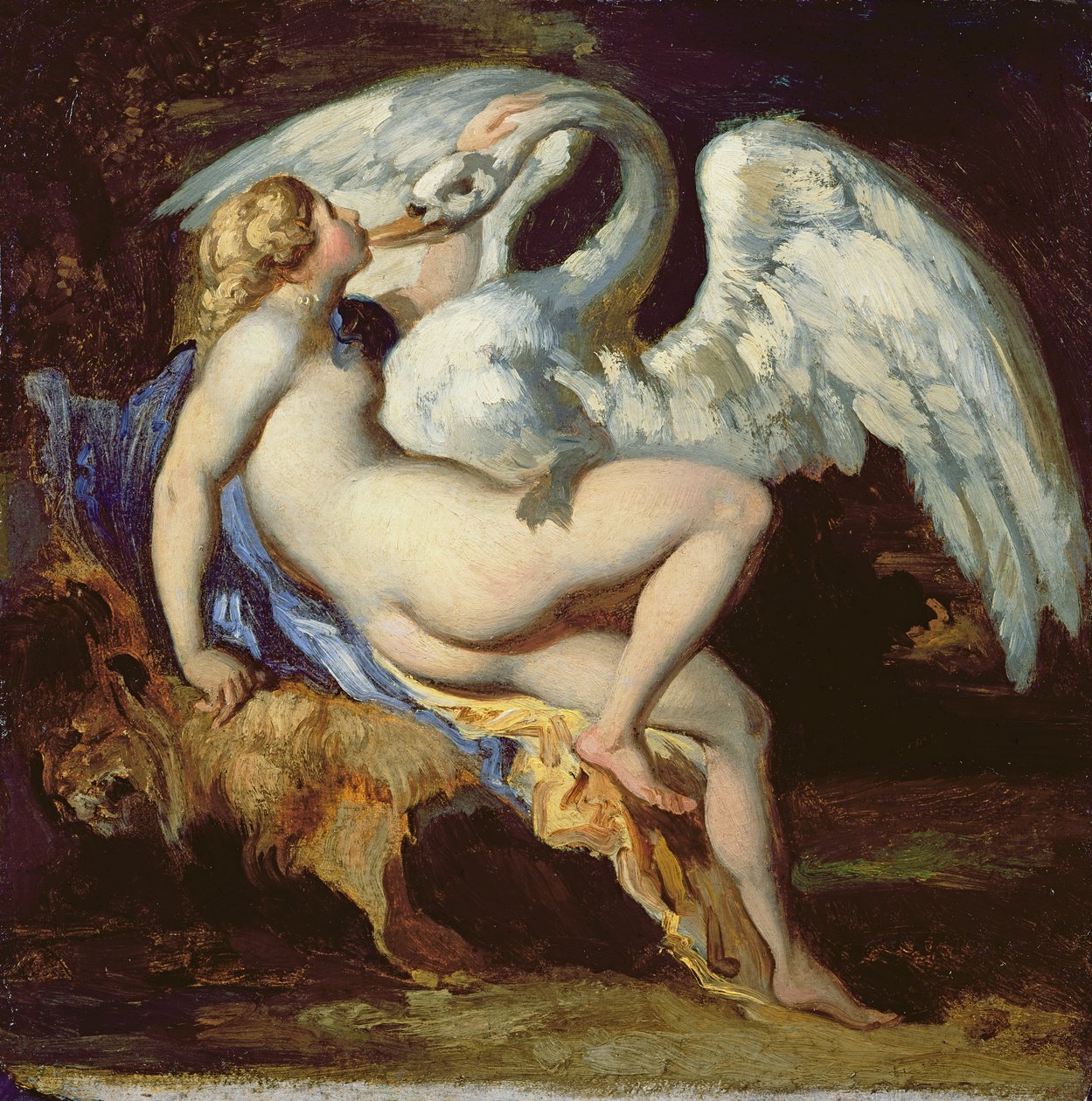 Leda og Svanen av Theodore Gericault