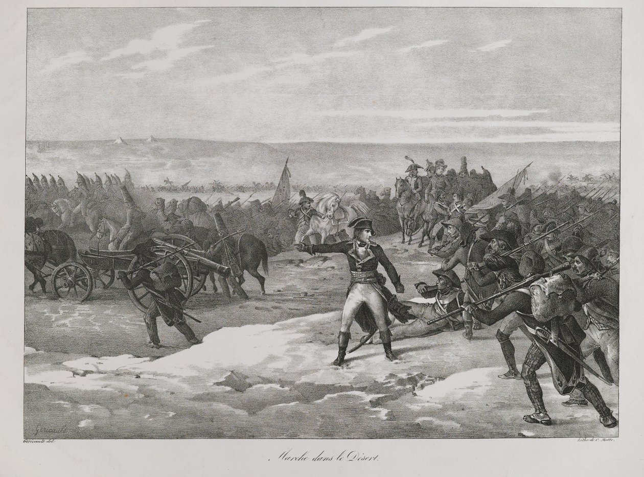 Mars i ørkenen, 1823 av Theodore Gericault