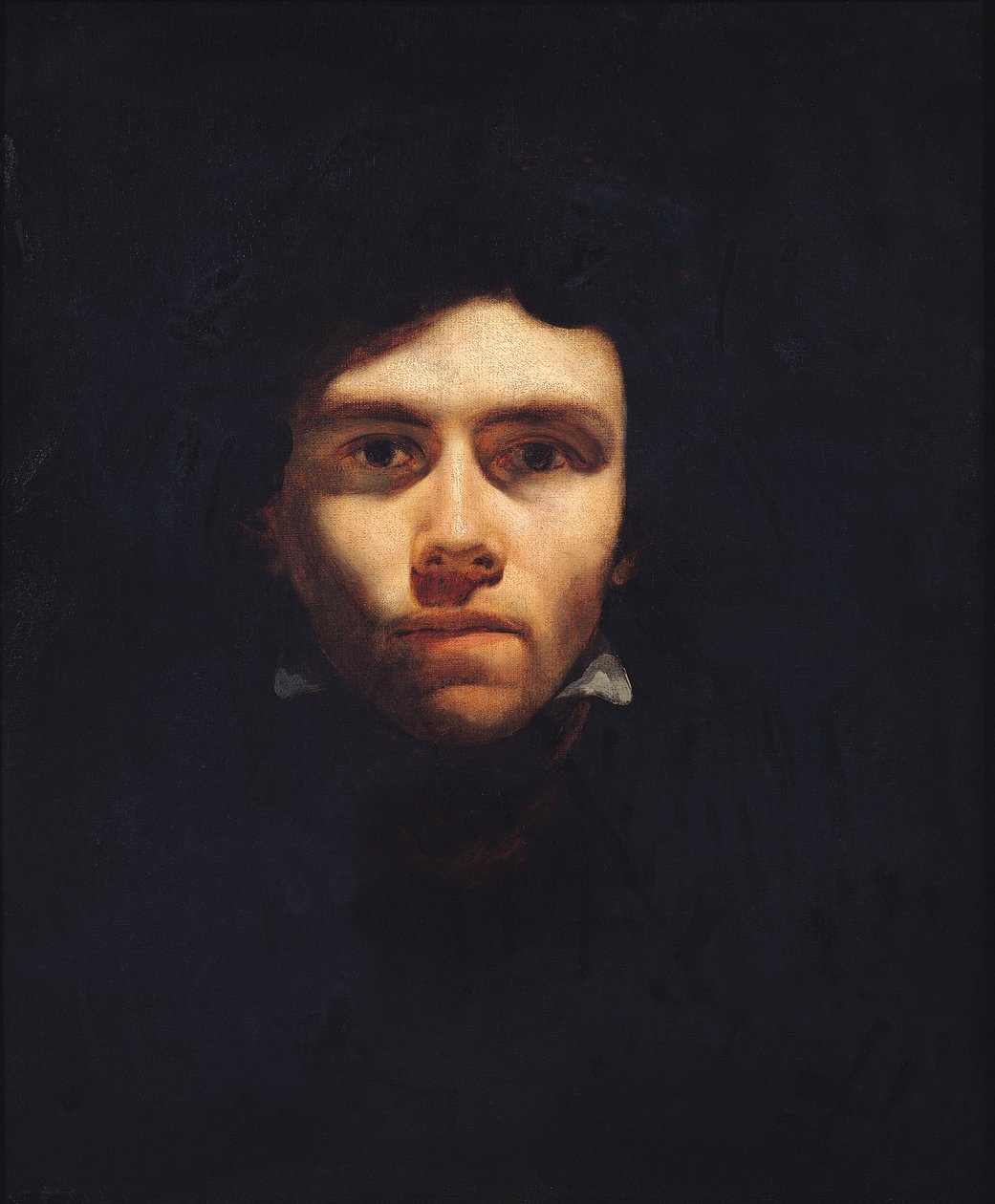 Portrett av Eugene Delacroix (1798-1863) ca. 1818-19 av Theodore Gericault