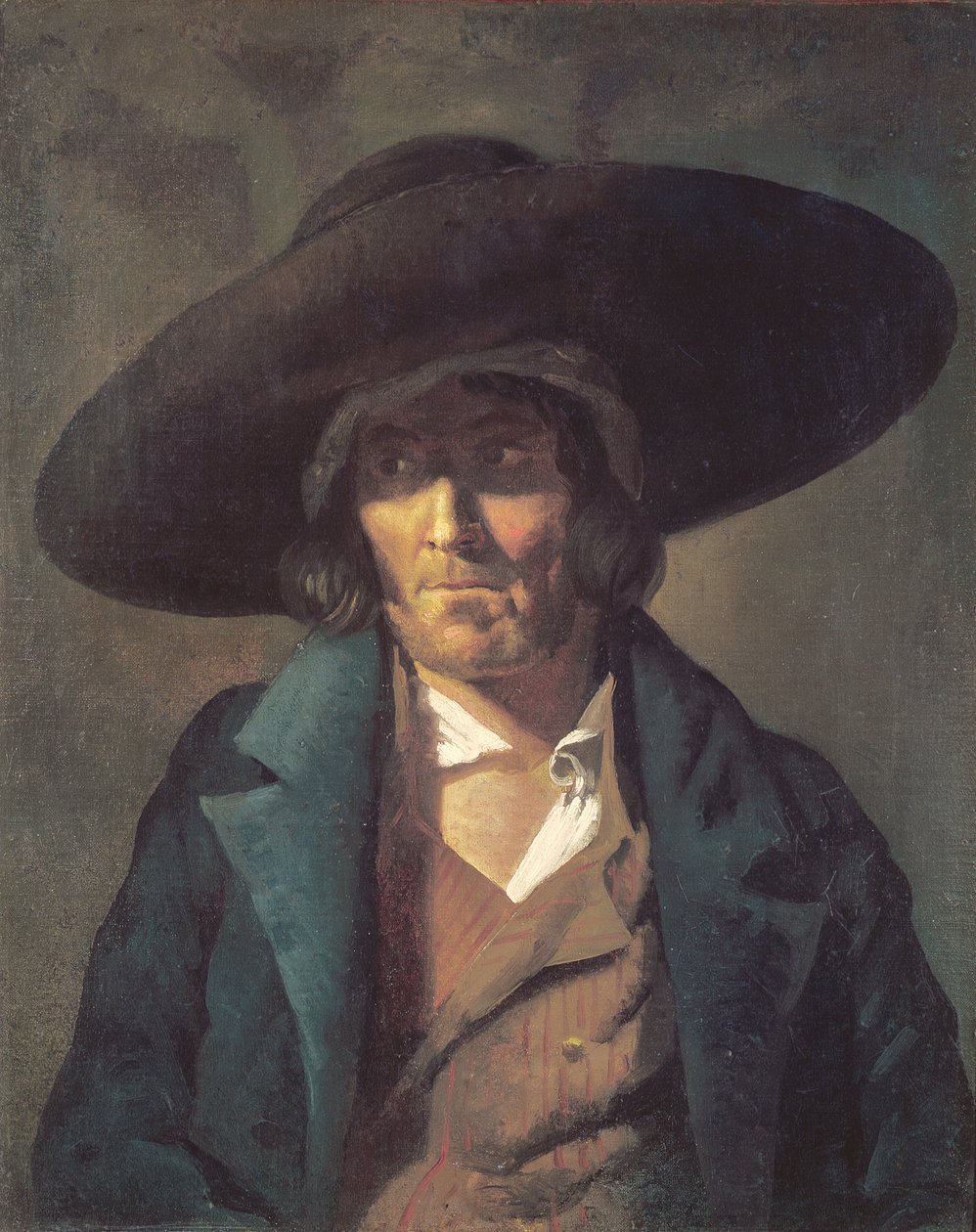 Portrett av en mann, The Vendean, ca. 1822-23 av Theodore Gericault