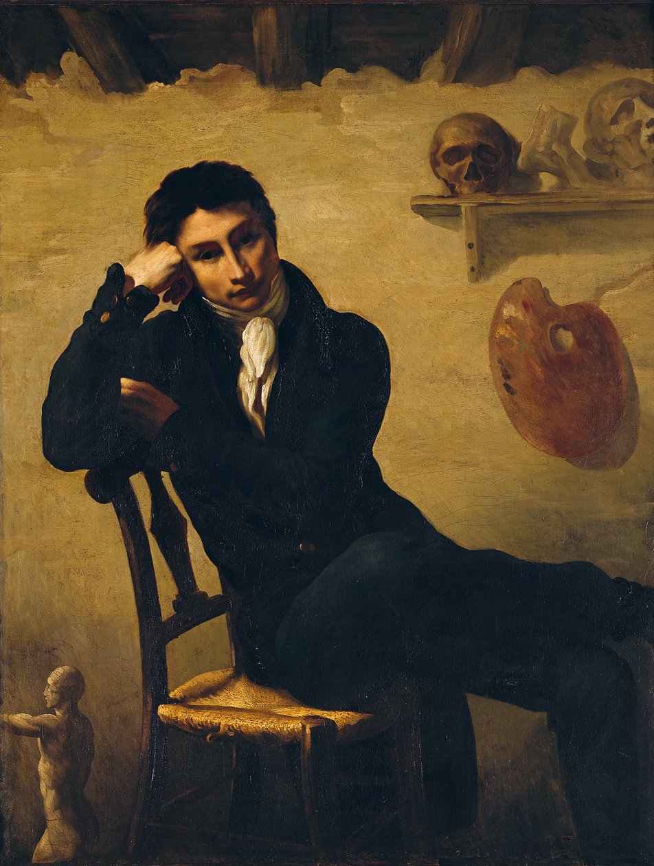 Portrett av en kunstner i studioet hans av Theodore Gericault