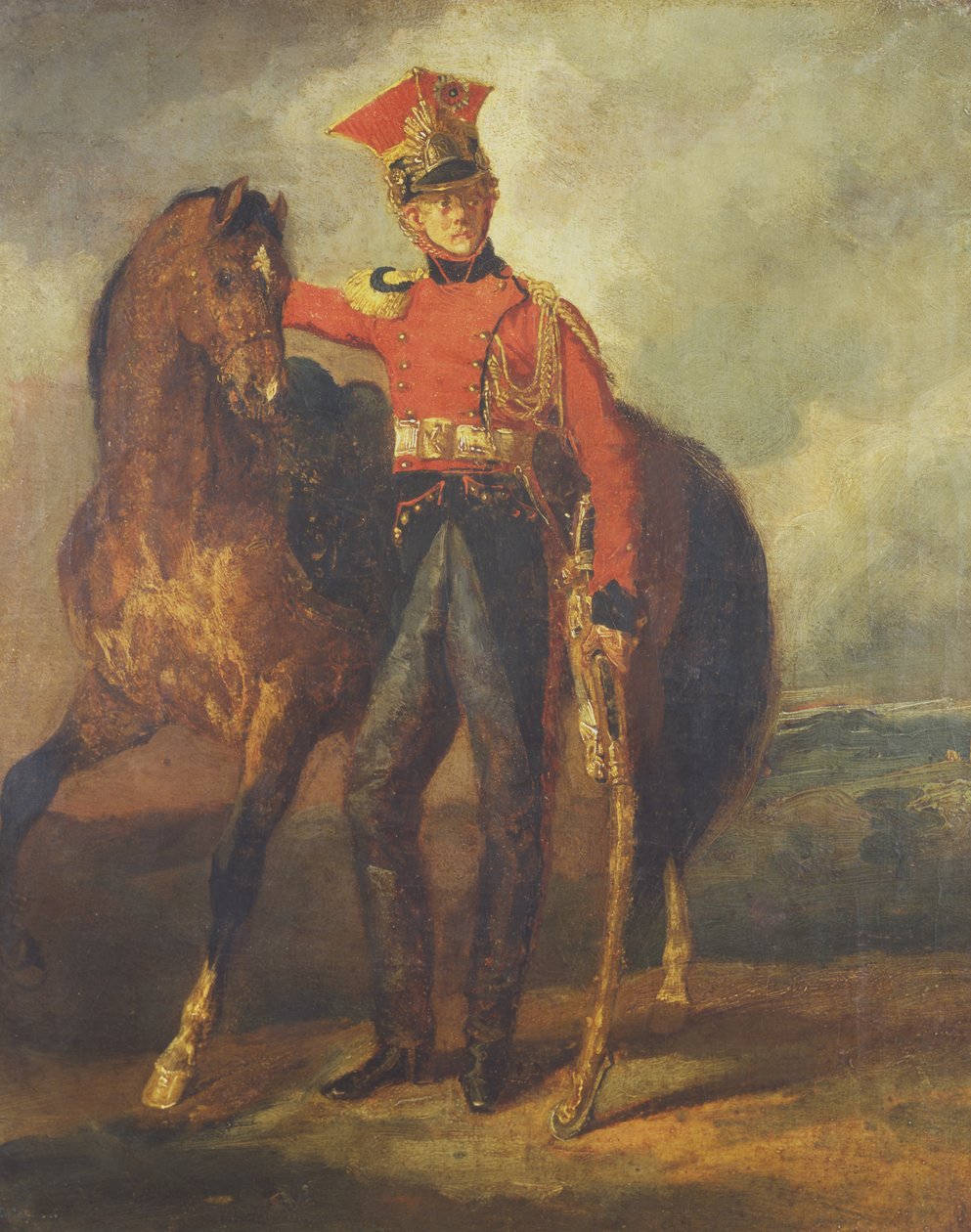 Red Lancer fra den keiserlige garde av Theodore Gericault