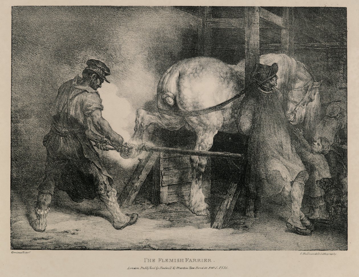 Den flamske hovslageren av Theodore Gericault