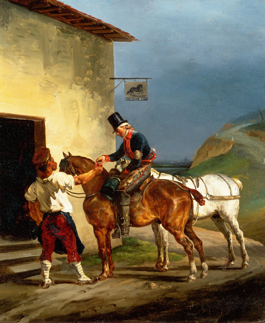 The White Horse Tavern, 1821-22 av Theodore Gericault
