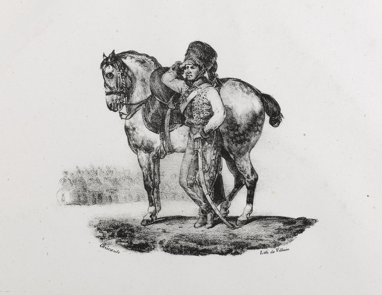 Hussardenes trompetist, 1823 av Theodore Gericault