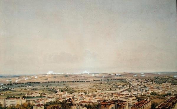 Slaget ved Toulouse, 10. april 1814 (wc på papir) av Theodore Jung