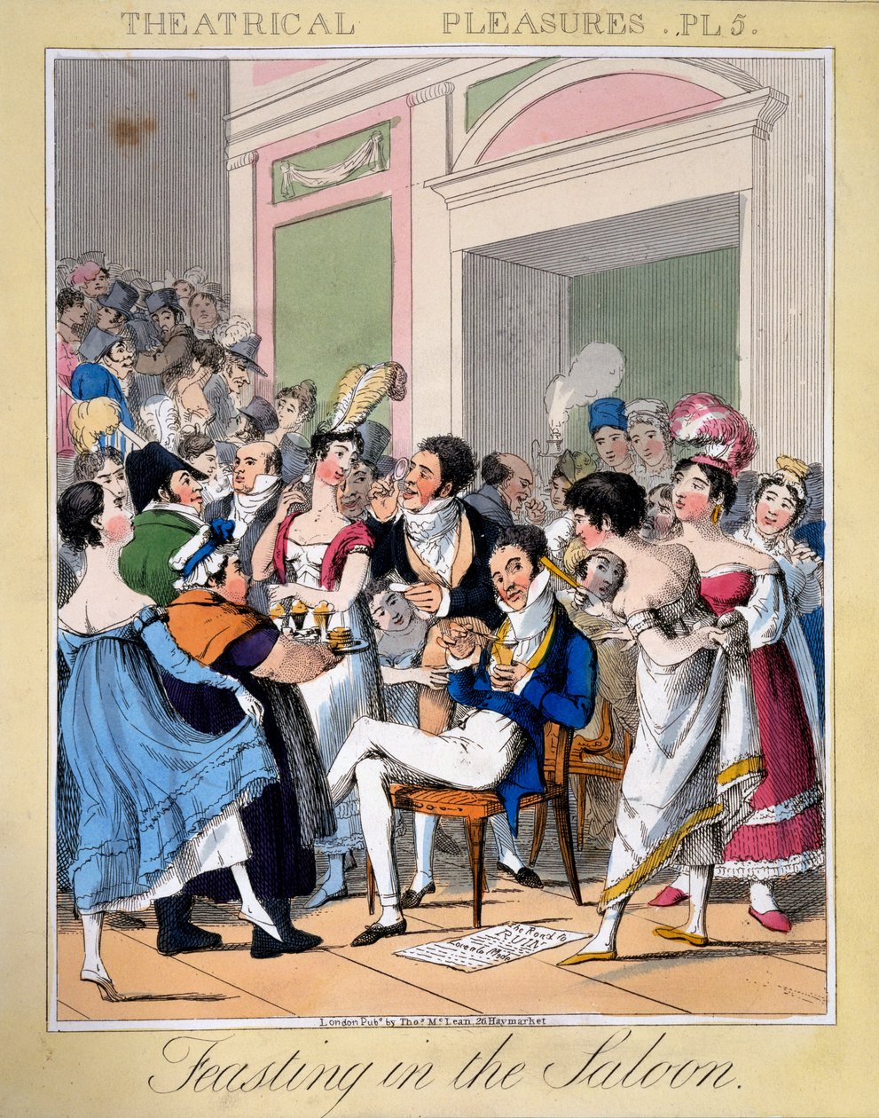 Feasting in the Saloon, plate 5 fra 