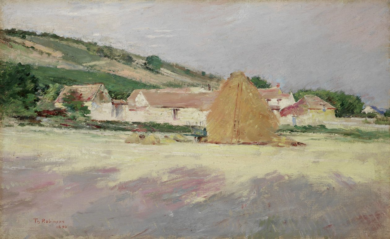 Scene ved Giverny, 1890 av Theodore Robinson