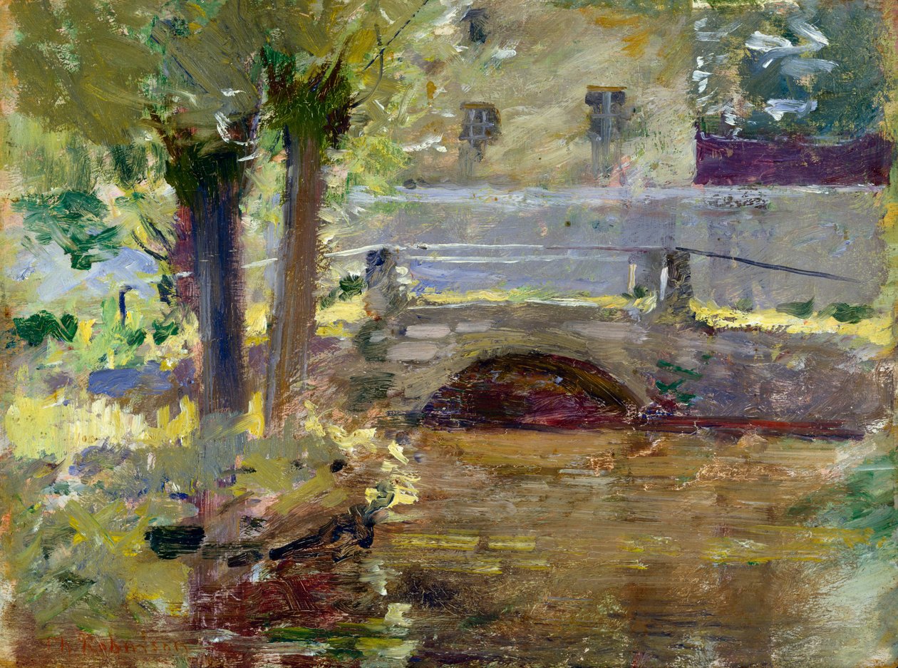 Broen ved Giverny, 1891 av Theodore Robinson