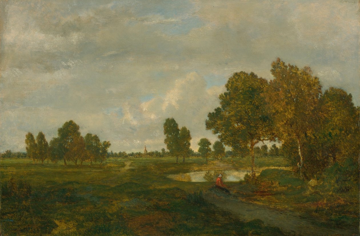 På sjøen av Pierre Etienne Theodore Rousseau