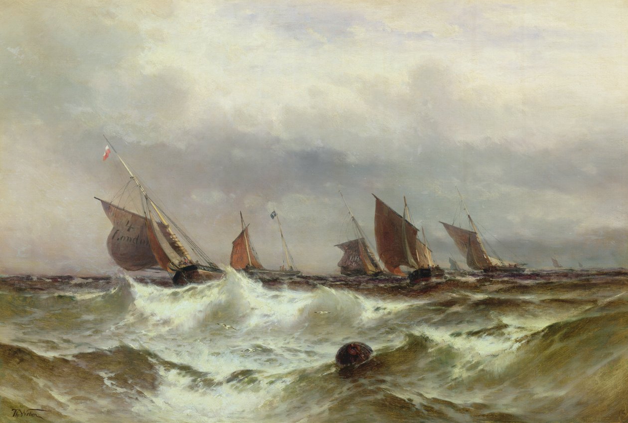 Dover pilot- og fiskebåter av Theodore Weber