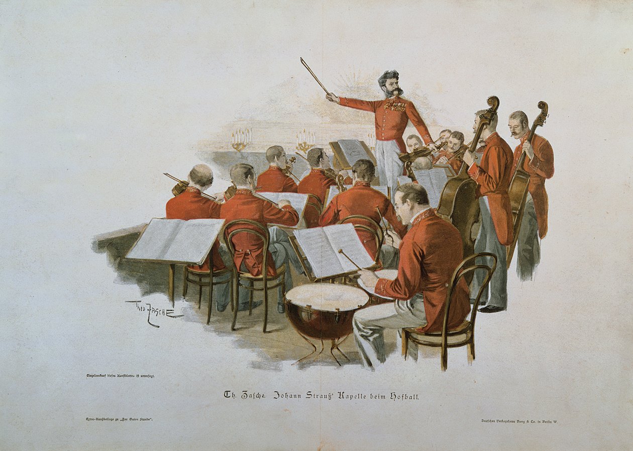 Johann Strauss Orchestra på et hoffball av Theodore Zasche