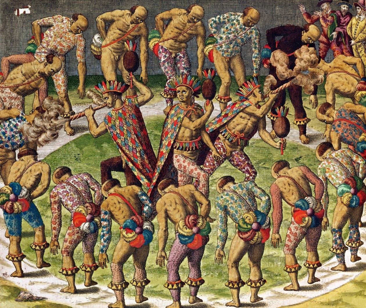 En barbarisk feiring, fra "Navigasjon i det brasilianske Amerika" av Theodore de Bry