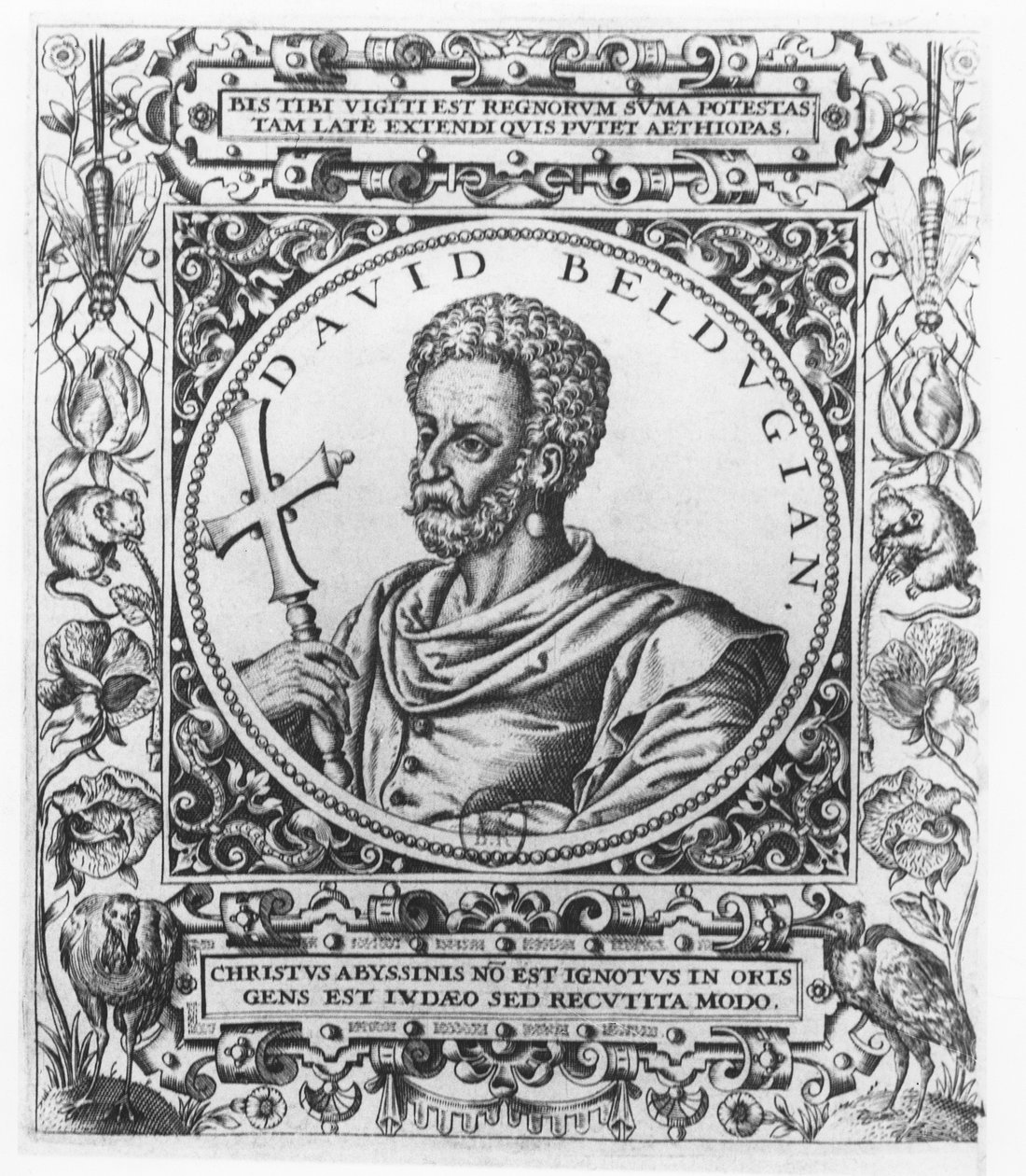 David Beldugian, keiser av Abessinia av Theodore de Bry