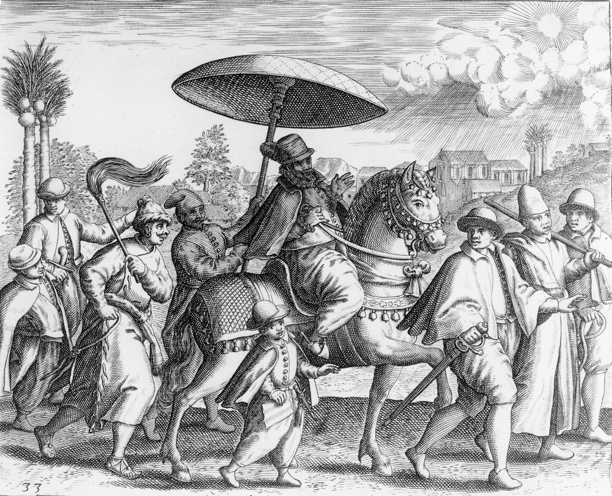 Portugisiske embetsmenn i India, 1599 av Theodore de Bry