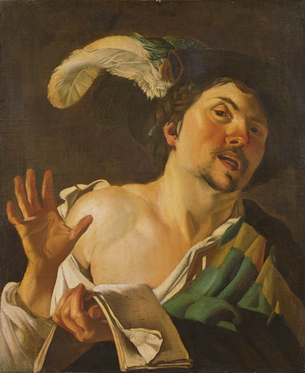 En sanger av Theodore van Baburen