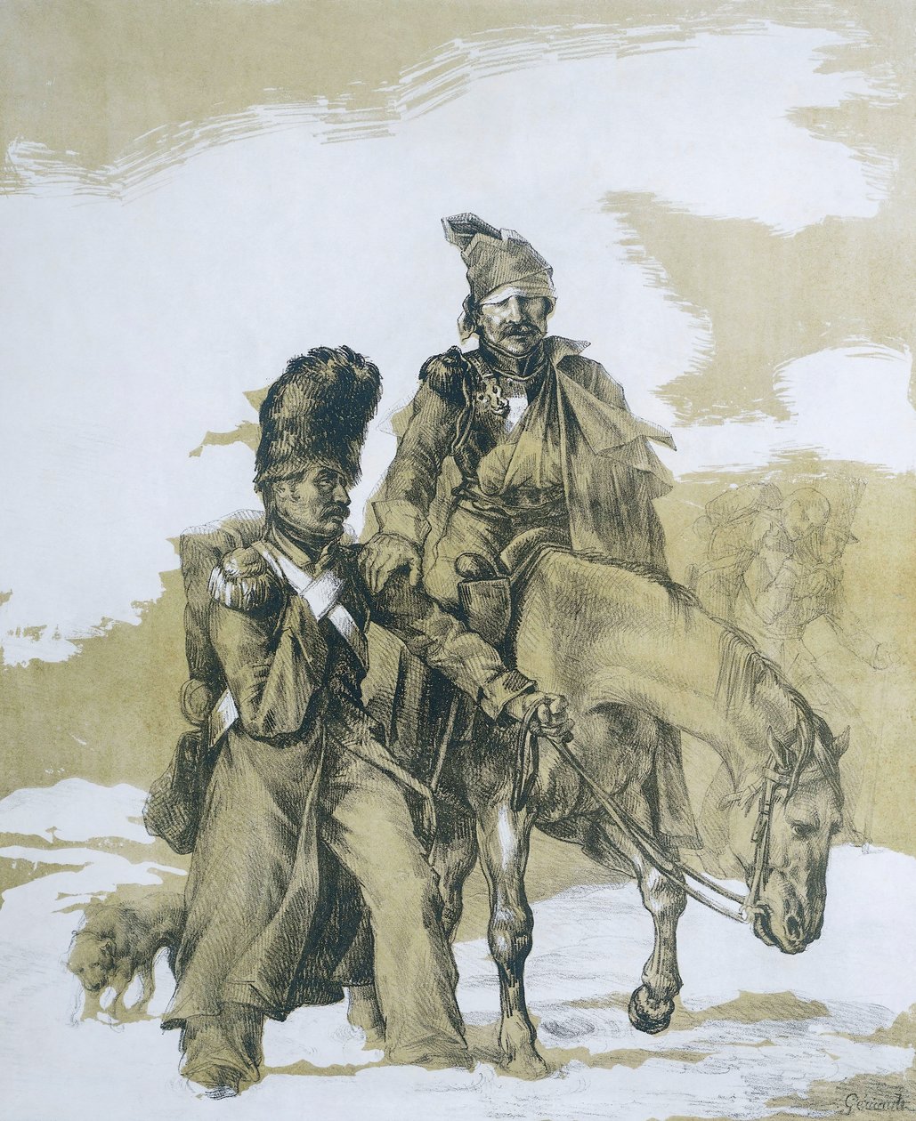 Retreat fra Moskva av Theodore (after) Gericault