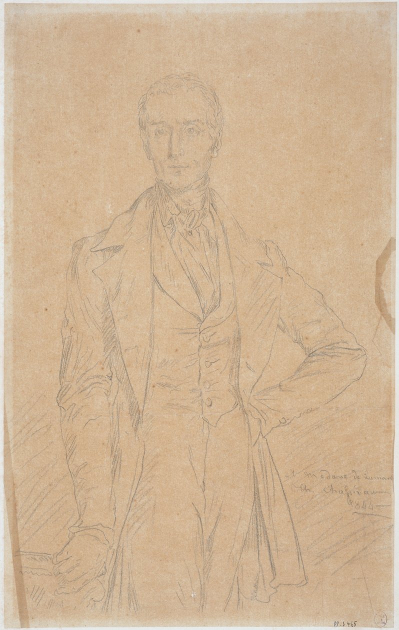 Alphonse de Lamartine av Théodore Chassériau