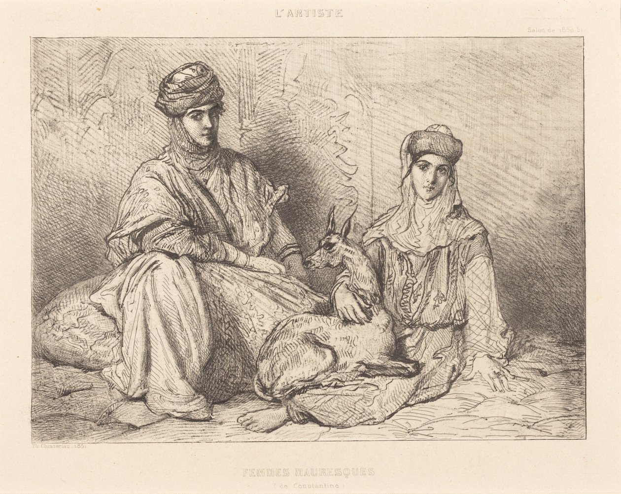 Mauriske kvinner fra Constantine av Théodore Chassériau