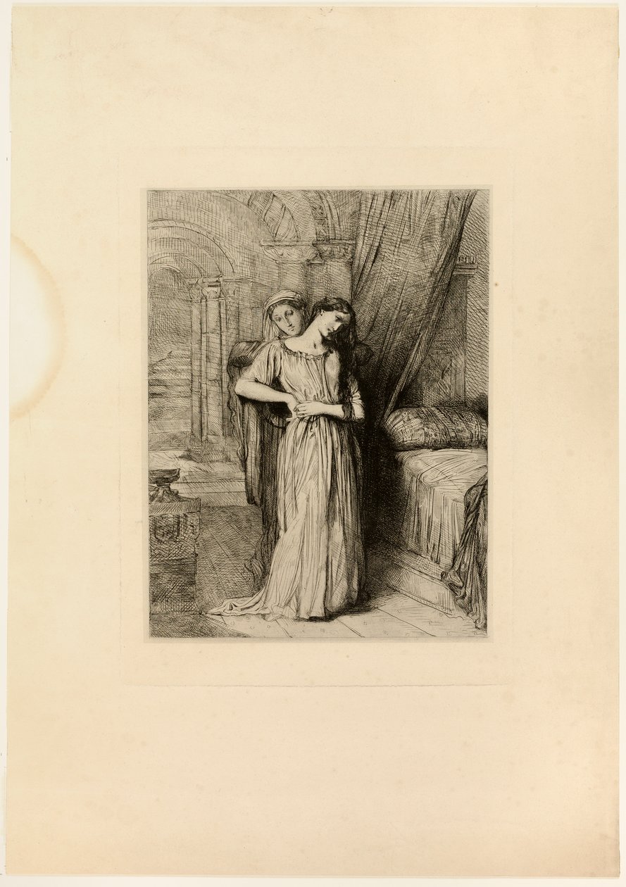 If I Do Die Before Thee, tallerken åtte fra Othello av Théodore Chassériau