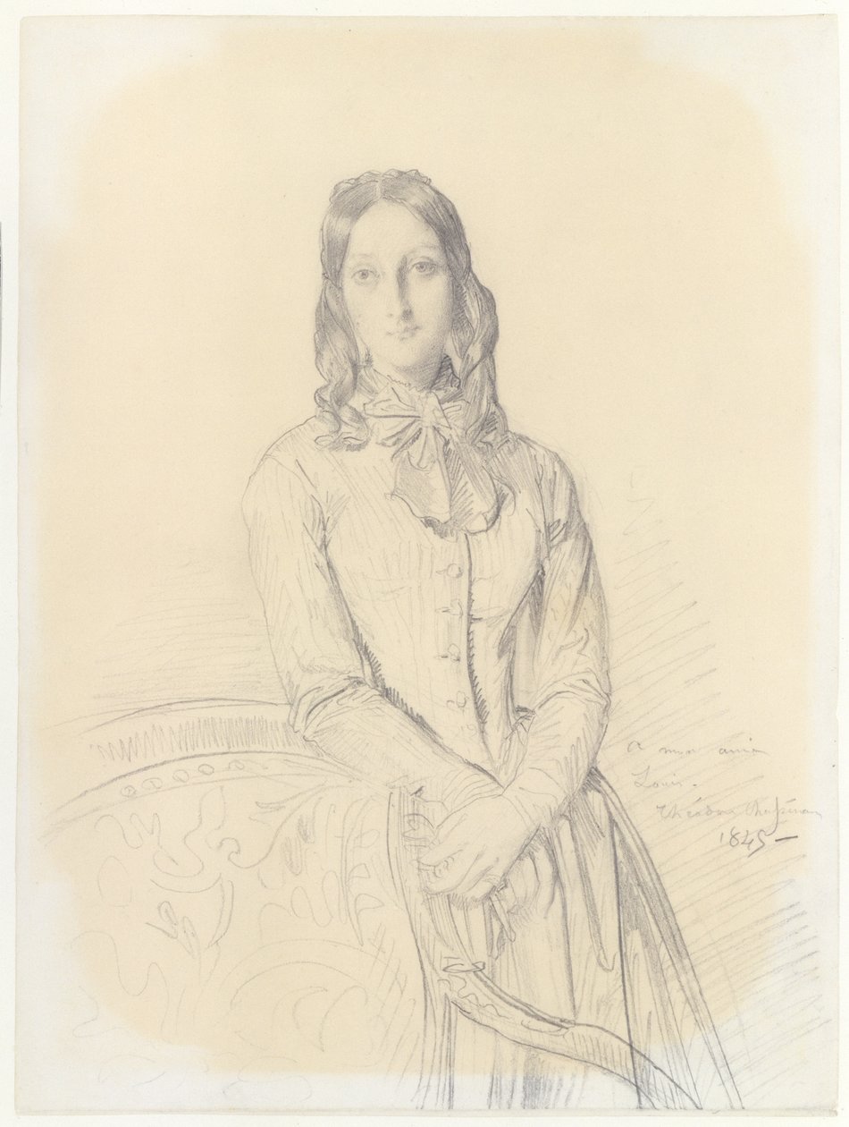 Portrett av Madame Gabrielle Marcotte de Quivières av Théodore Chassériau