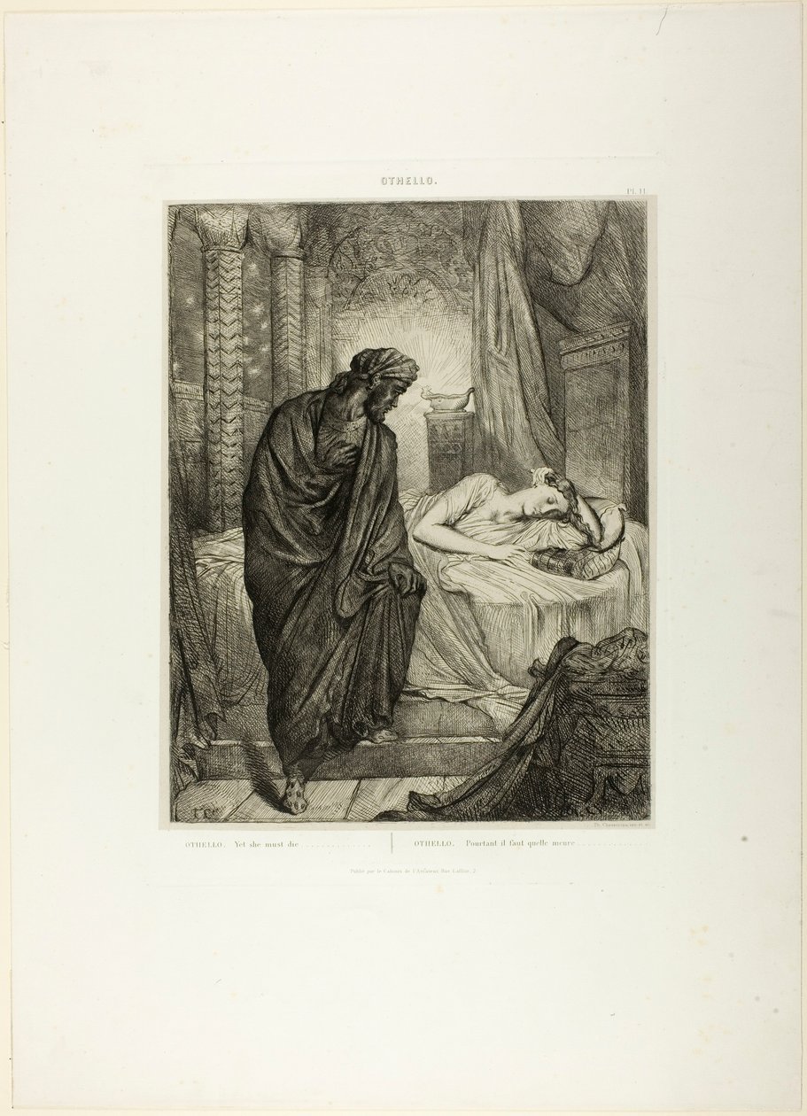 Yet She Must Die, plate elleve fra Othello av Théodore Chassériau