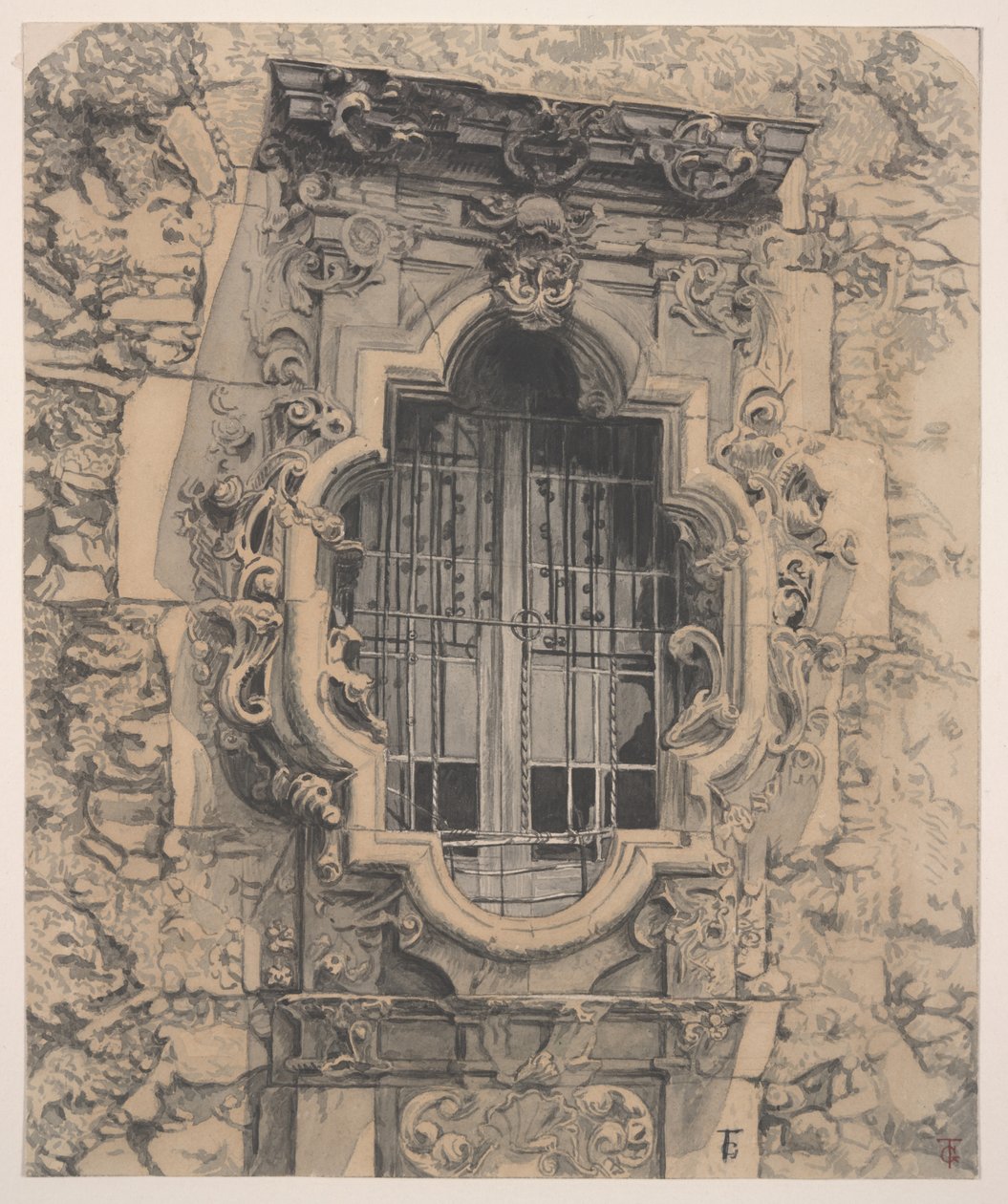Rose Window, Mission San Jose av Theodore Gentilz