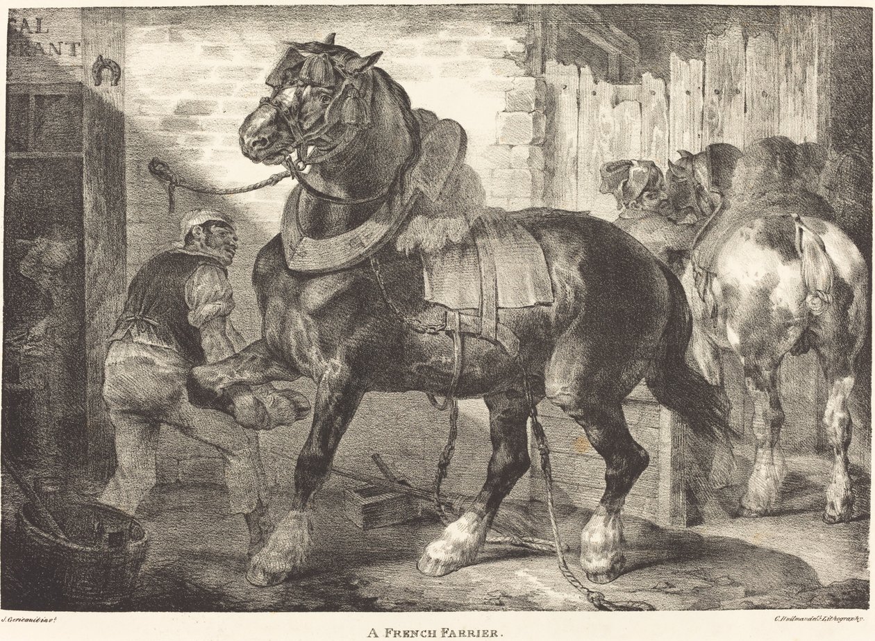 En fransk hovslager av Theodore Gericault