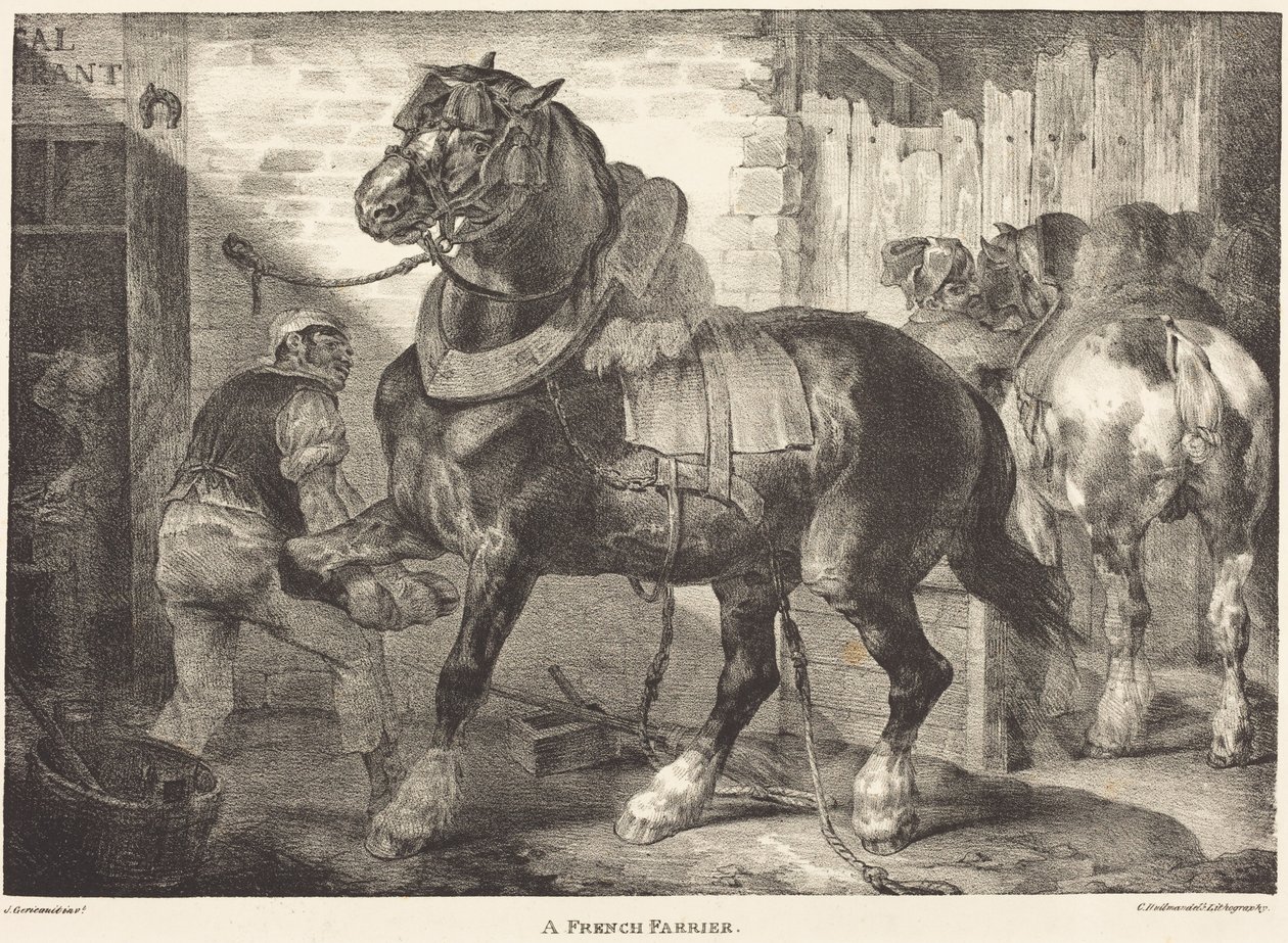 En fransk hovslager av Theodore Gericault