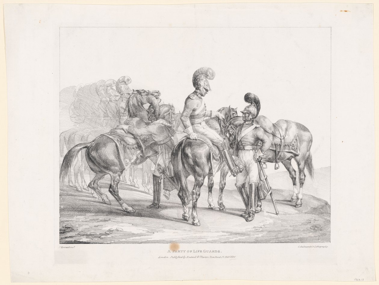 En gruppe livreddere av Theodore Gericault