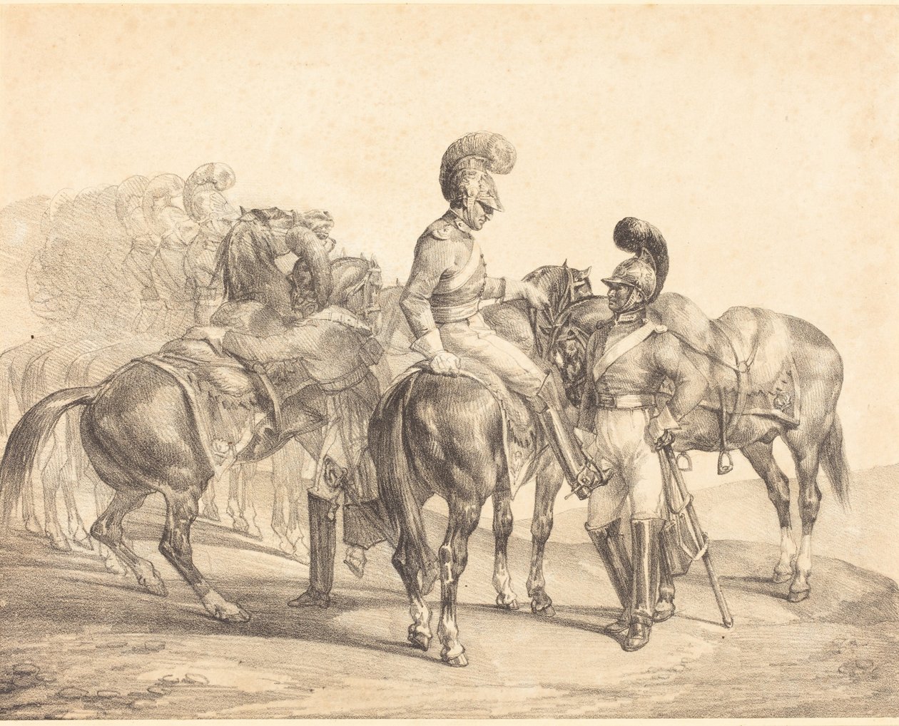 En gruppe livreddere av Theodore Gericault