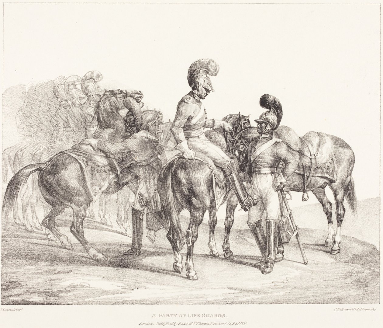 En gruppe livreddere av Theodore Gericault