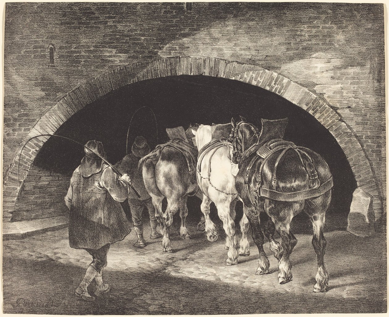 Adelphi Wharf av Theodore Gericault