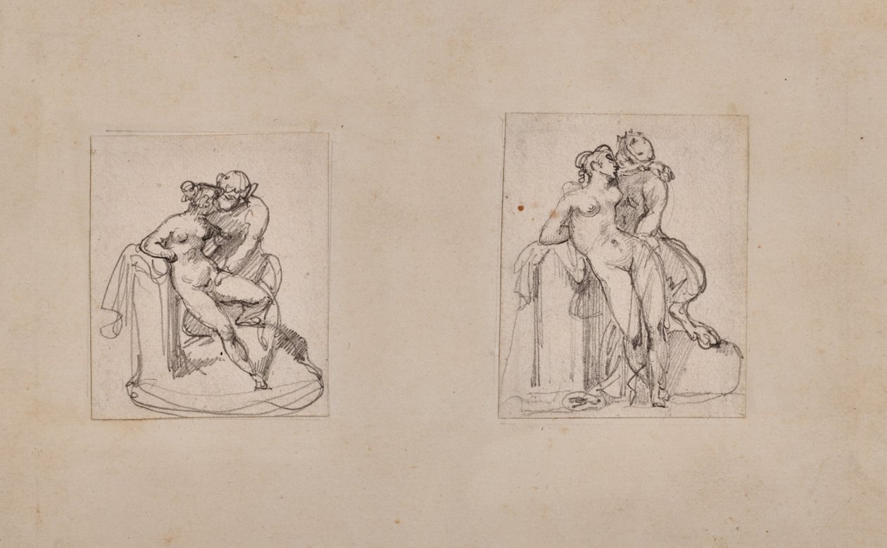 Antiope krenket av Jupiter i skikkelse av en satyr av Theodore Gericault