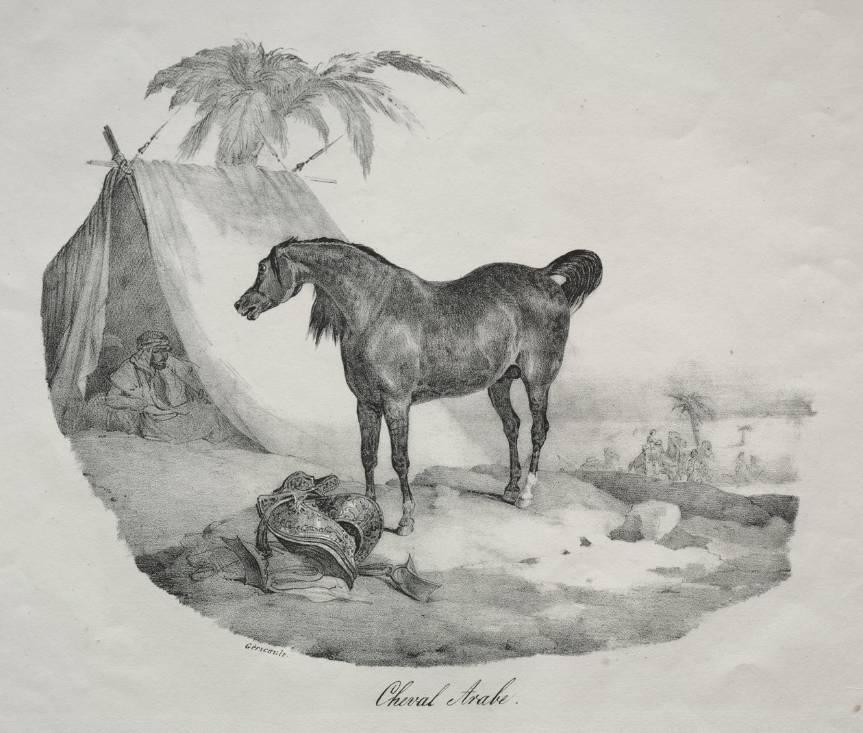 Arabisk hest av Theodore Gericault