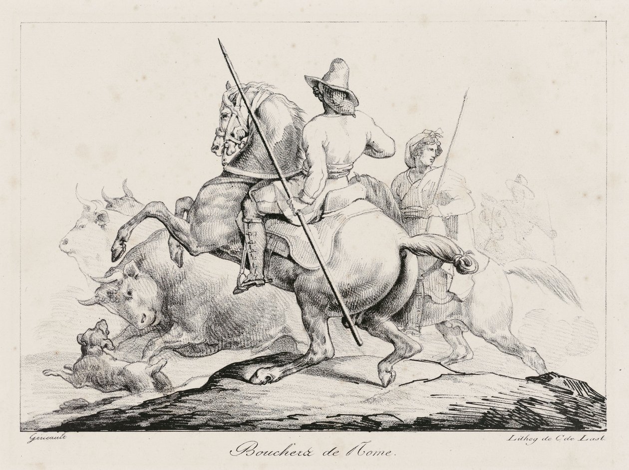Slakterne i Roma (Roman Butchers) av Theodore Gericault