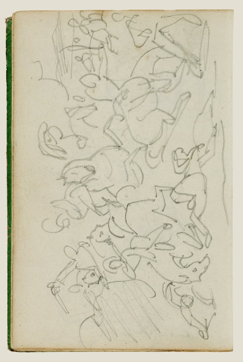 Kavalerislag av Theodore Gericault