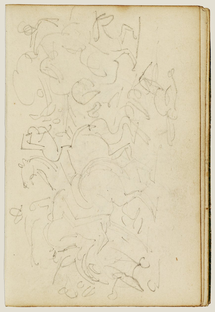 Kavaleriskirmish av Theodore Gericault