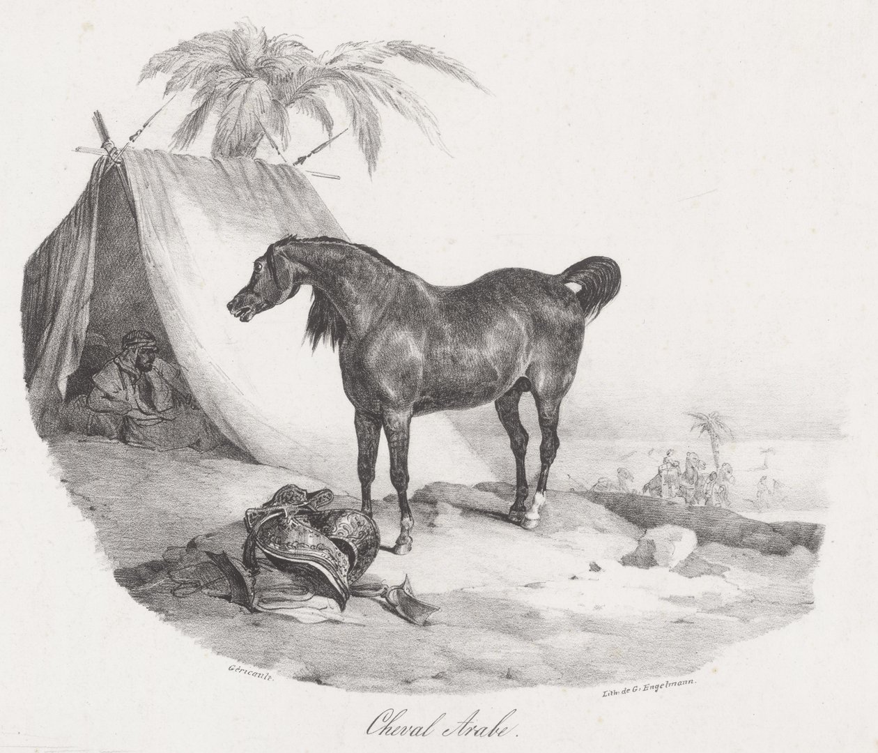 Arabisk hest (An Arabian Horse) av Theodore Gericault