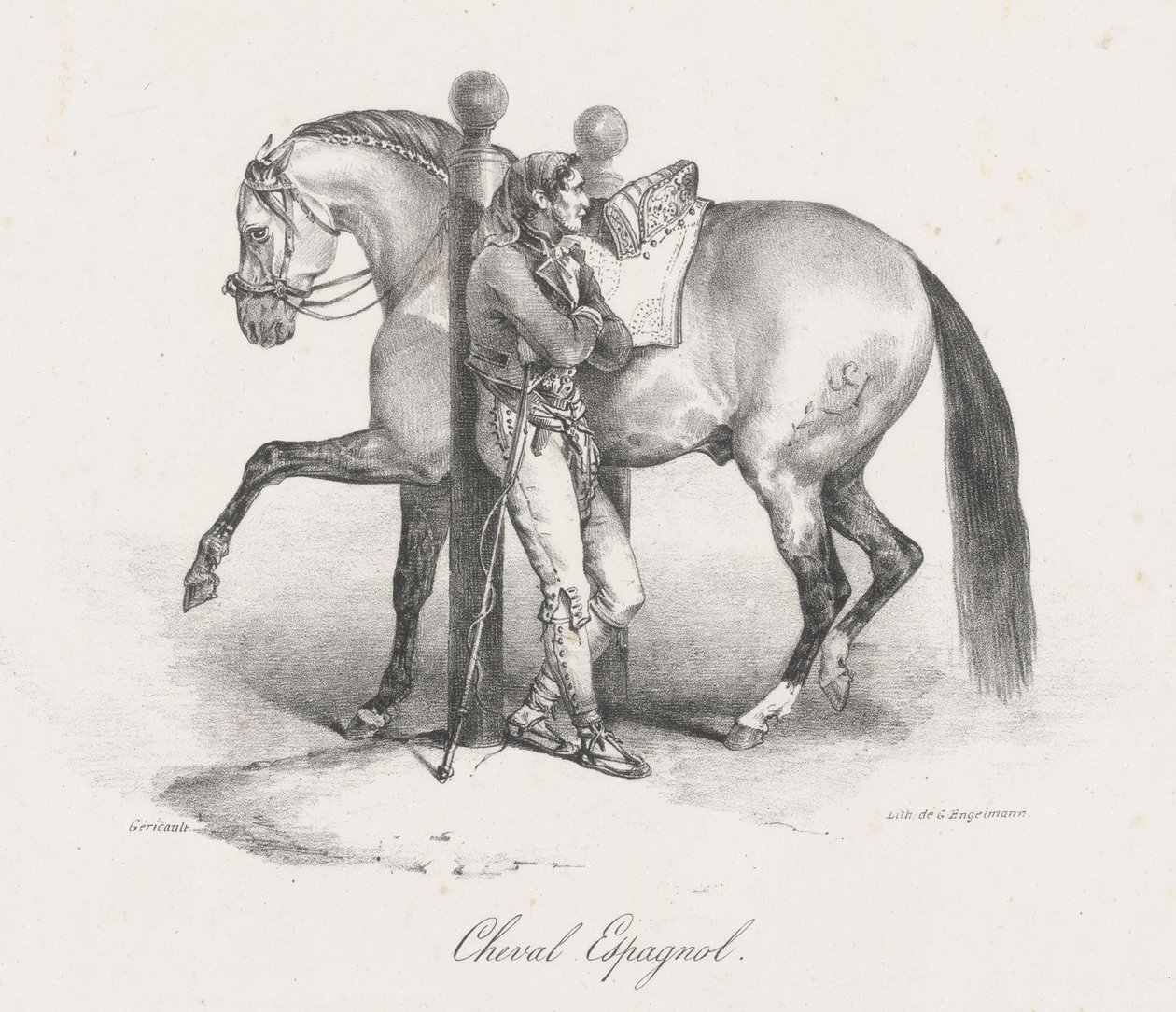 Spansk hest (A Spanish Horse) av Theodore Gericault