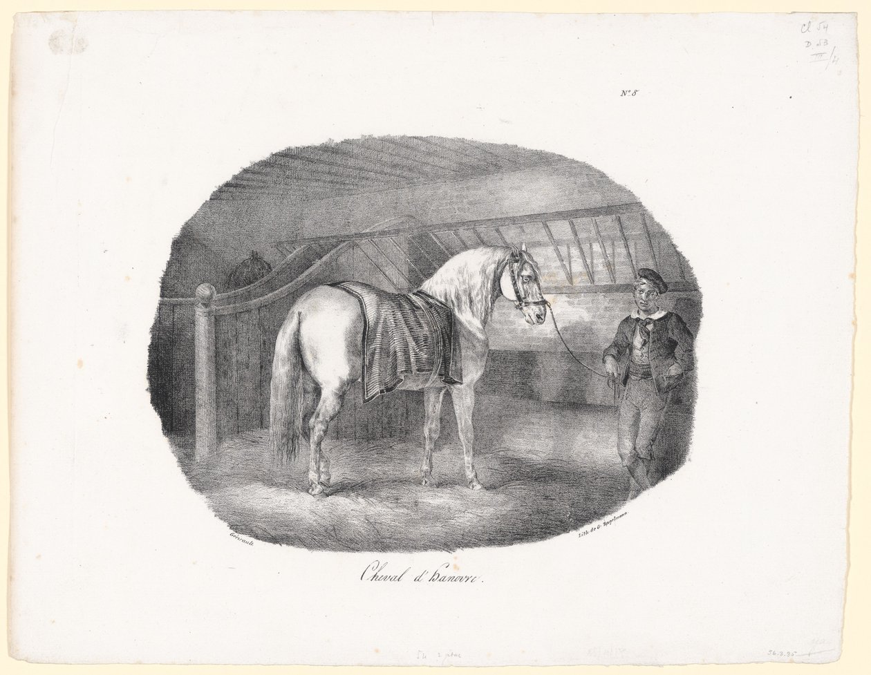 Hannoveraner (A Hanoverian Horse) av Theodore Gericault