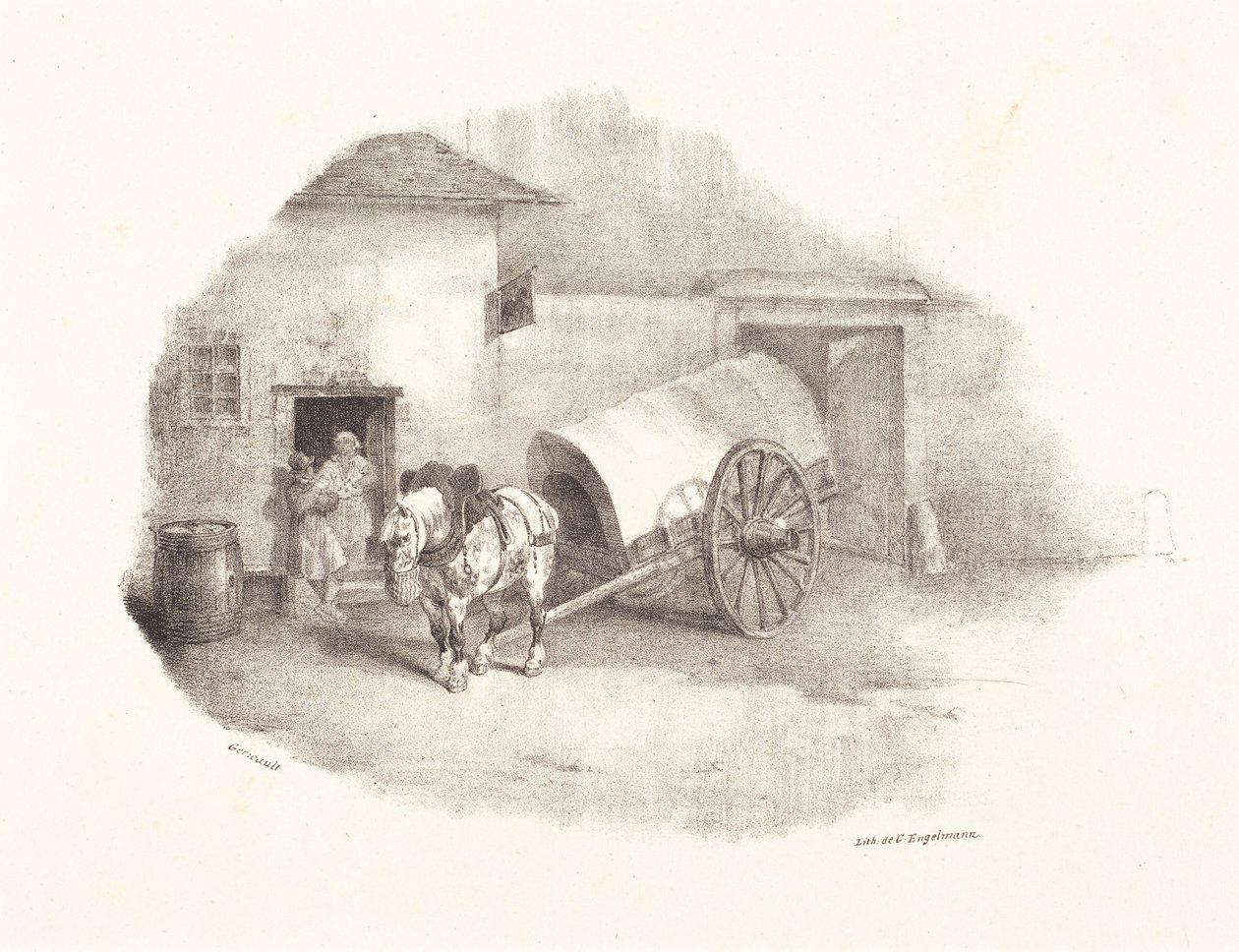 En vognhest fra Limons av Theodore Gericault