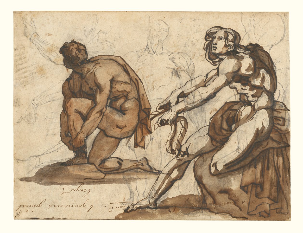 Klassiske nakenbilder (forsiden); Klassiske skulpturer (baksiden) av Theodore Gericault